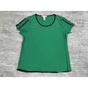 Atelier 29 Top Womens Extra Large‎ Green Short Sleeve Casual